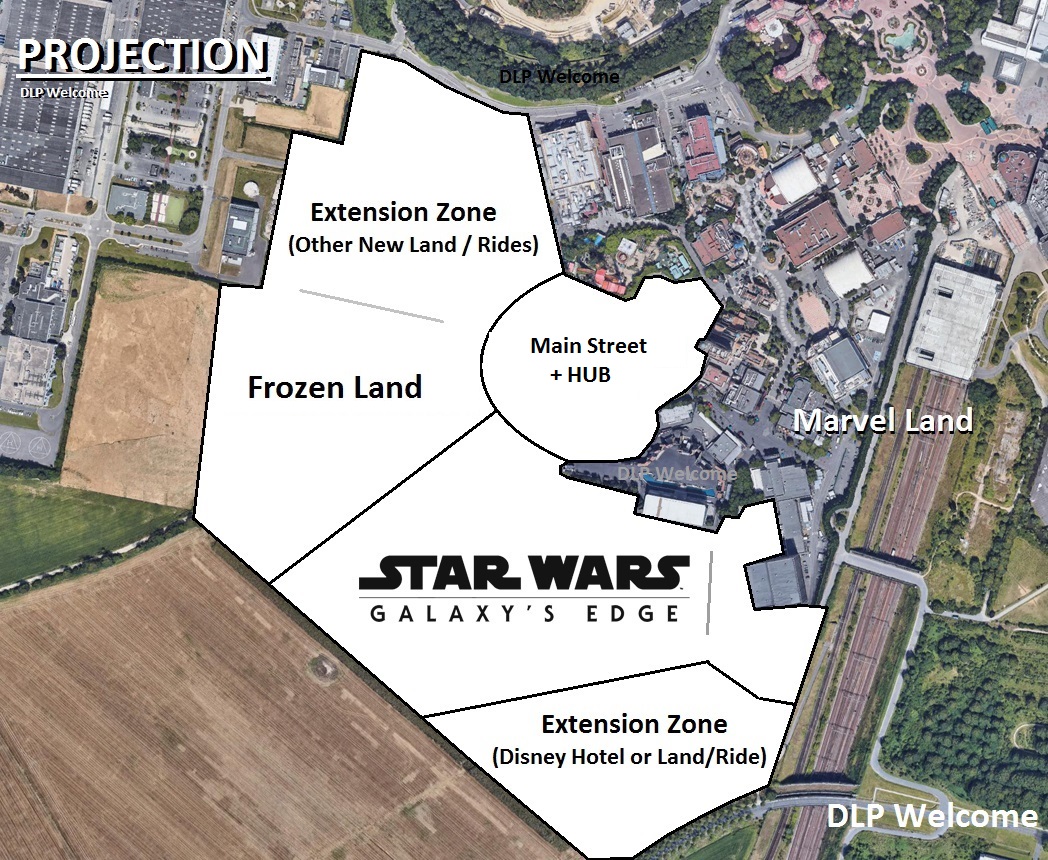 Agrandissement Disneyland Paris Plan
