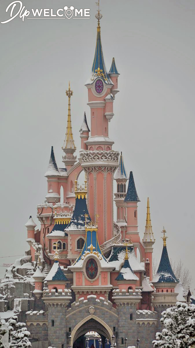 , Disneyland Paris Under a Magical Blanket of Snow