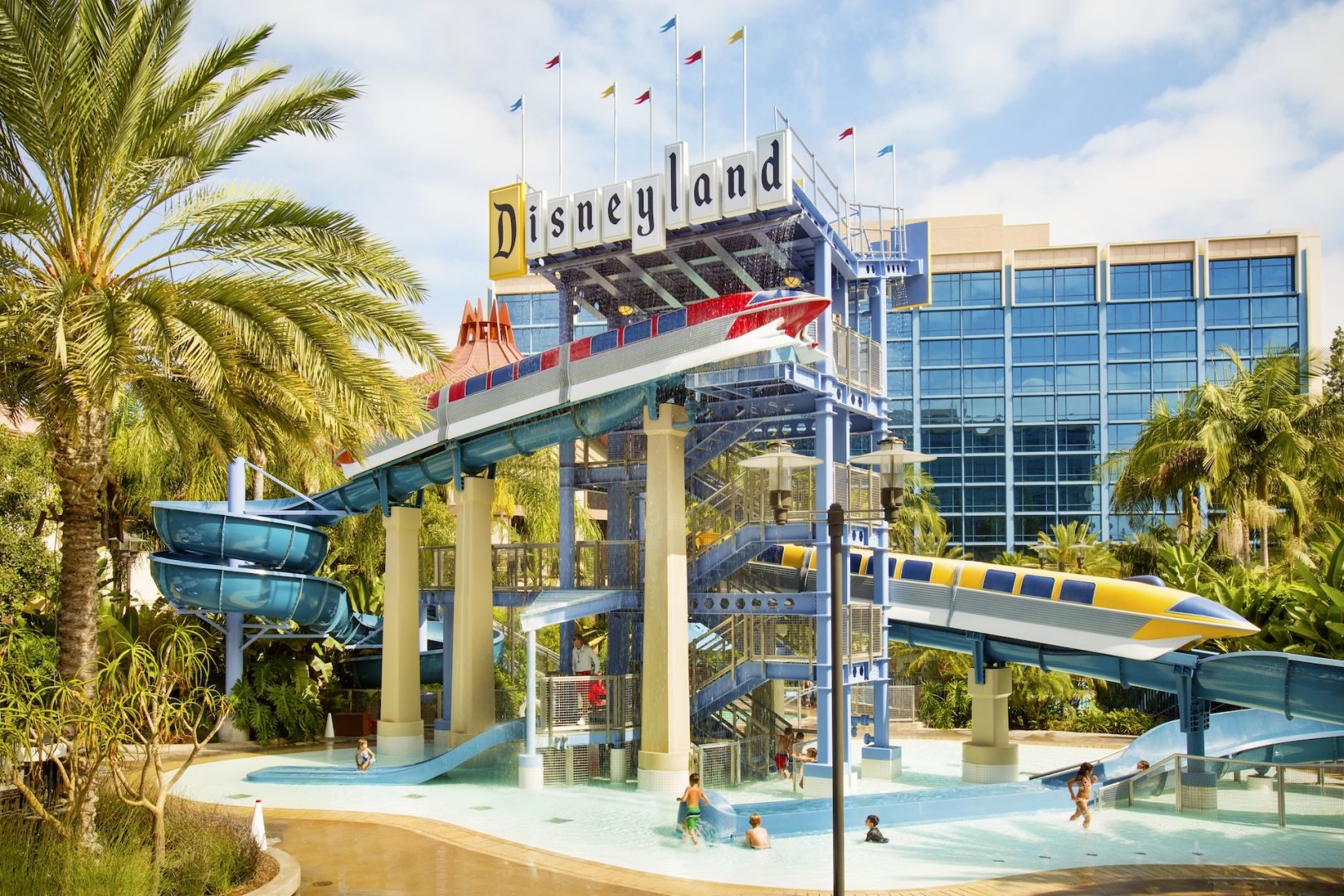 Disneyland Resort Summer Disneyland Hotel Water Slides