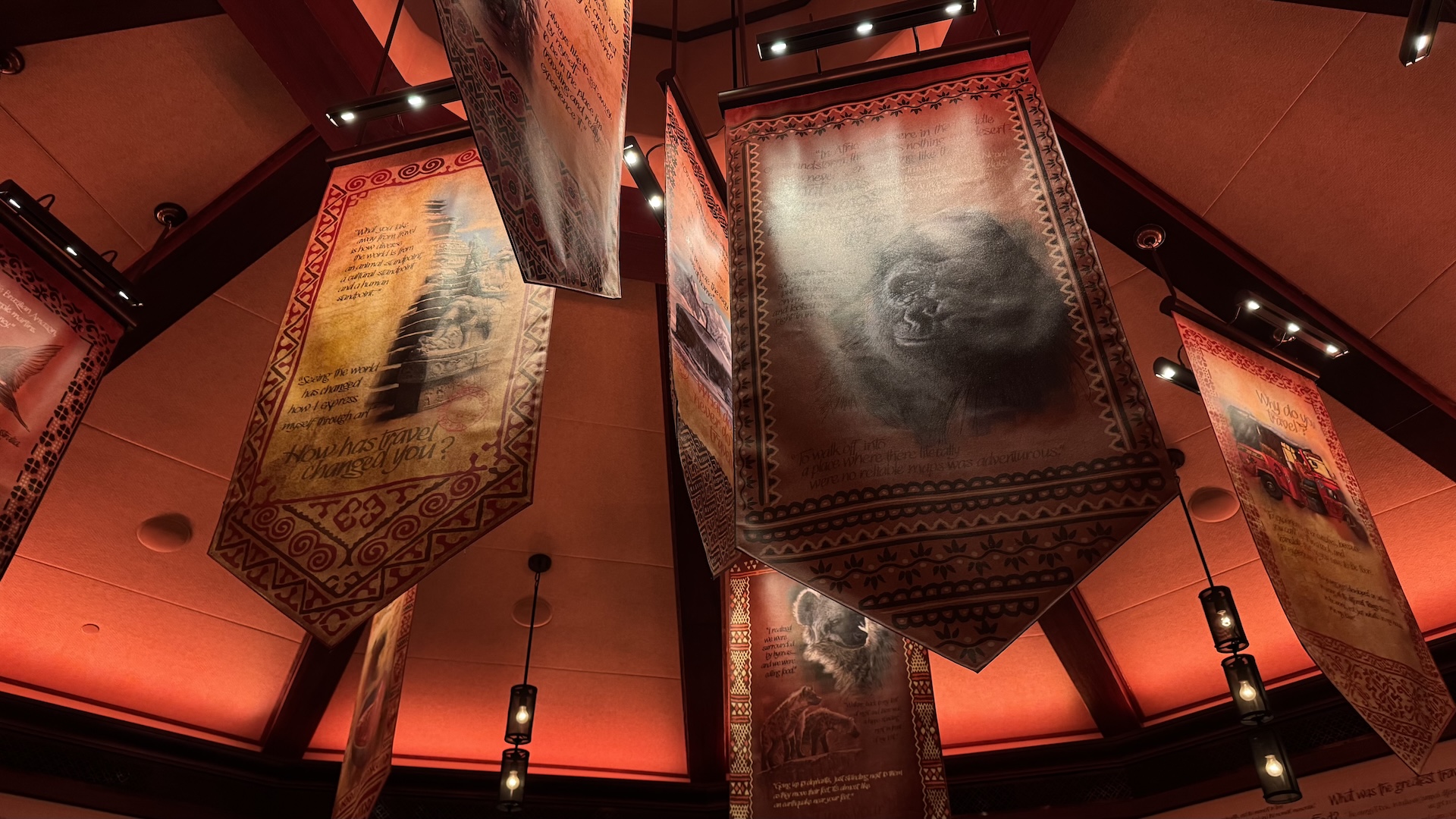 Tiffins Restaurant at Disney's Animal Kingdom Interior Banners