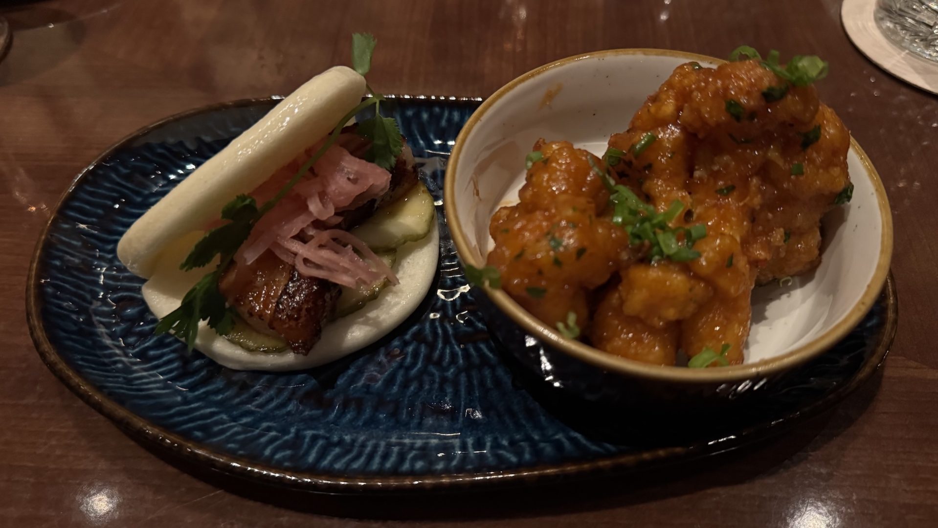 Tiffins Restaurant at Disney's Animal Kingdom Korean Barbecue Pork Belly Bao Buns