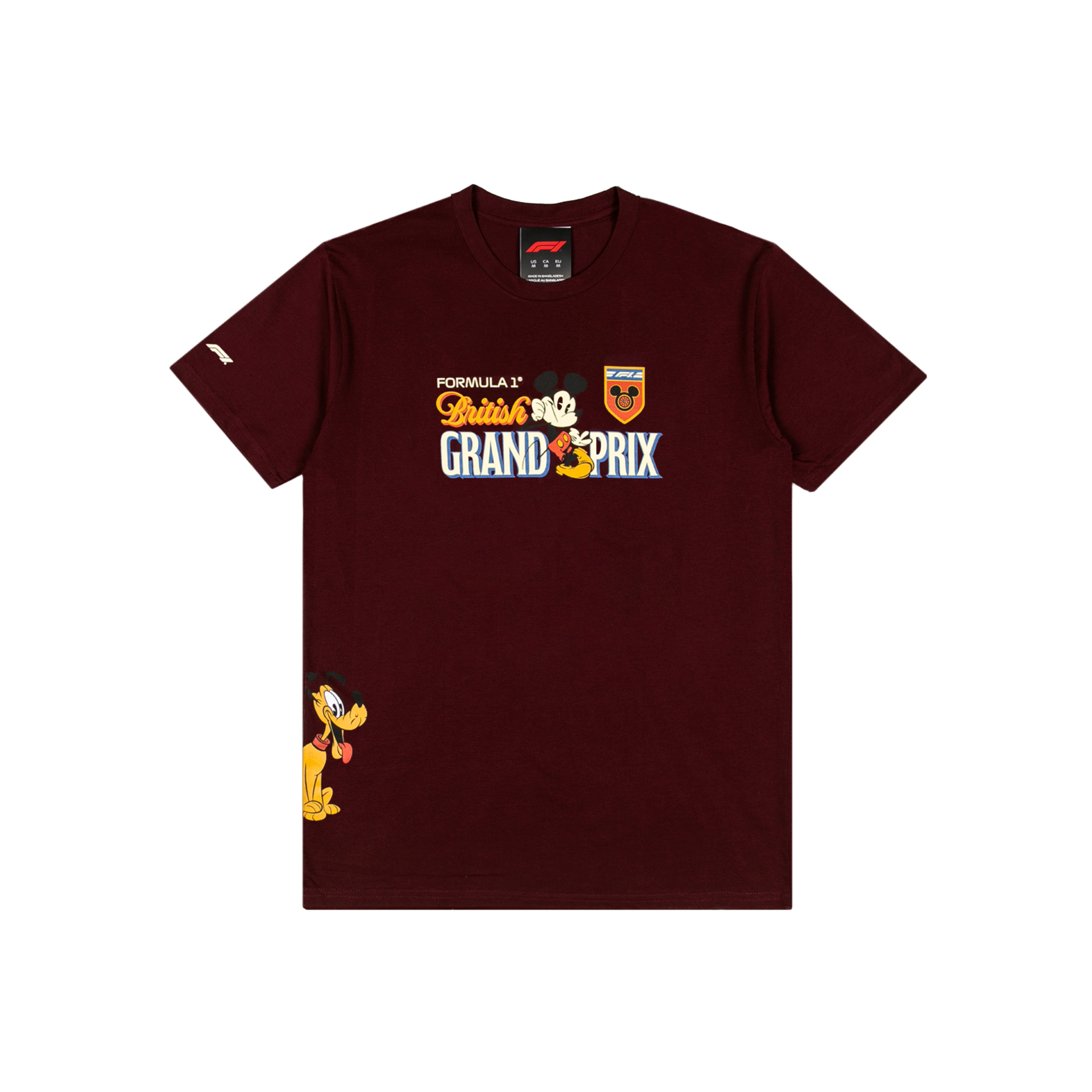 Disney x Formula 1 British 2026 Tee - Burgundy - Front