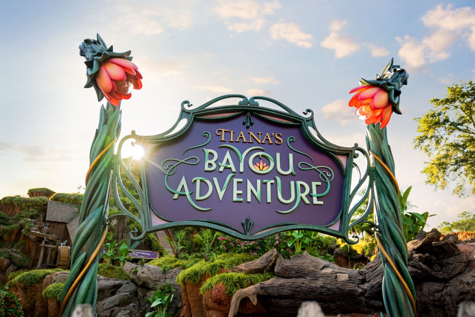 Tiana's Bayou Adventure Marquee