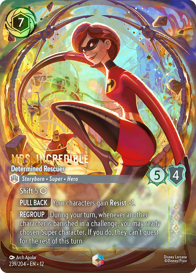 Disney Lorcana Wilds Unknown The Incredibles, Mrs. Incredible – Determined Rescuer 