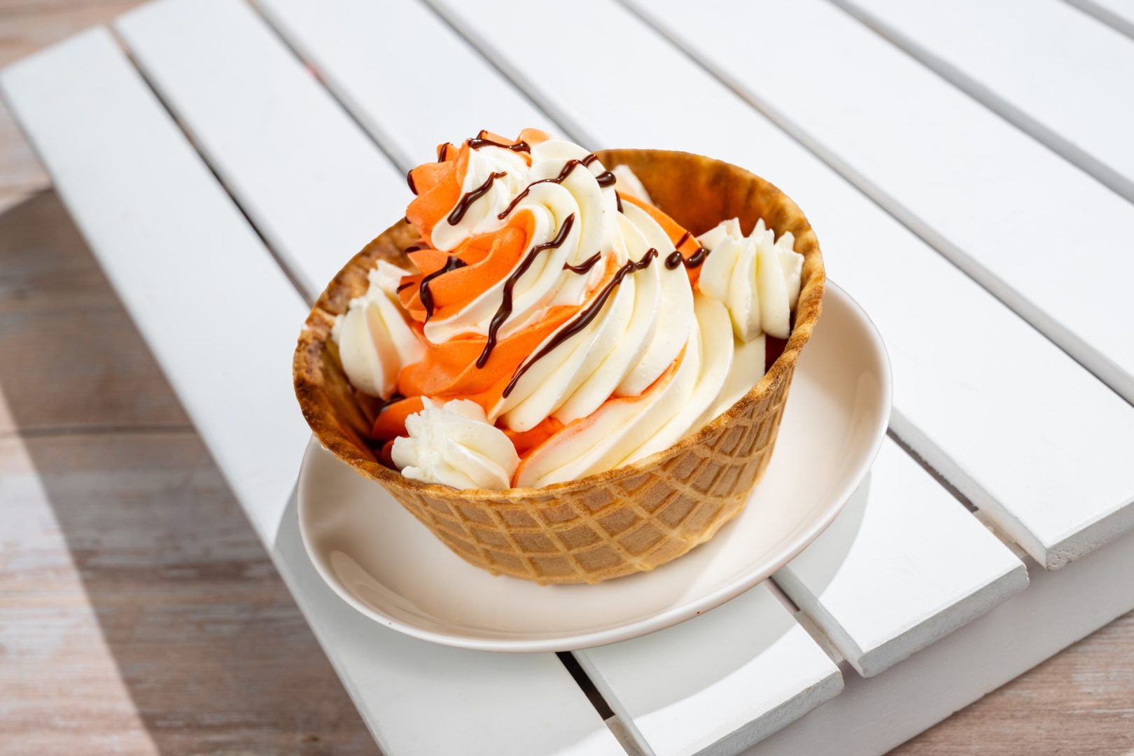 DOLE Whip at Disney World - Waffle Bowl Sundae