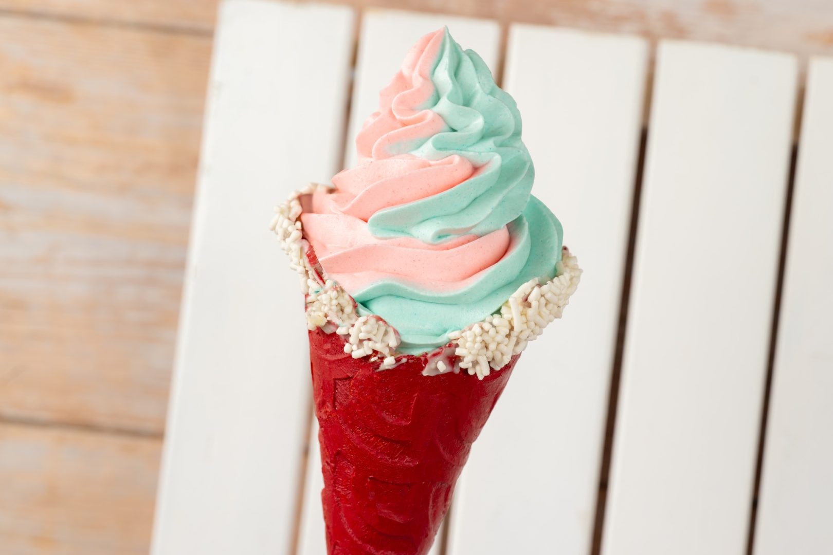 DOLE Whip at Disney World - Strawberry Cotton Candy Cone