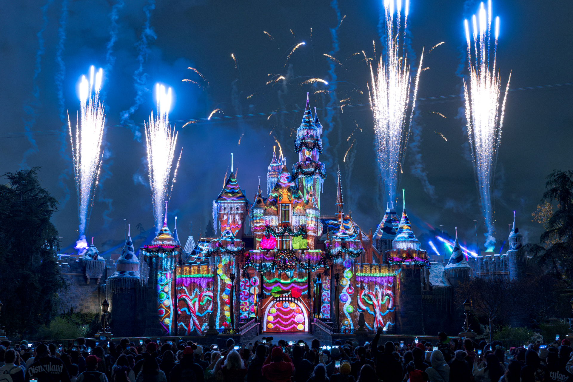 Christmas Fireworks Disneyland