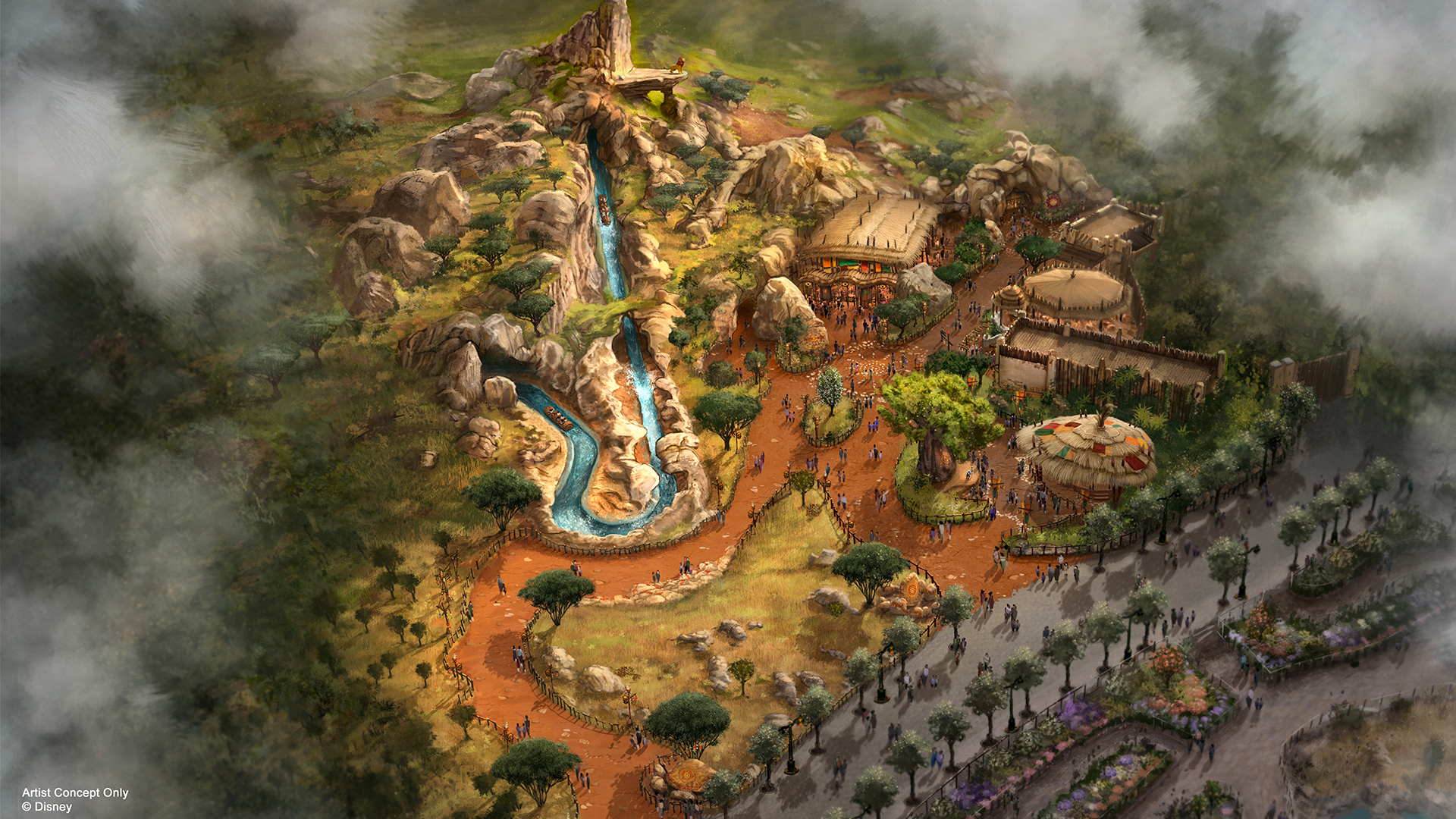 Lion King Immersive World Exterior at Disneyland Paris