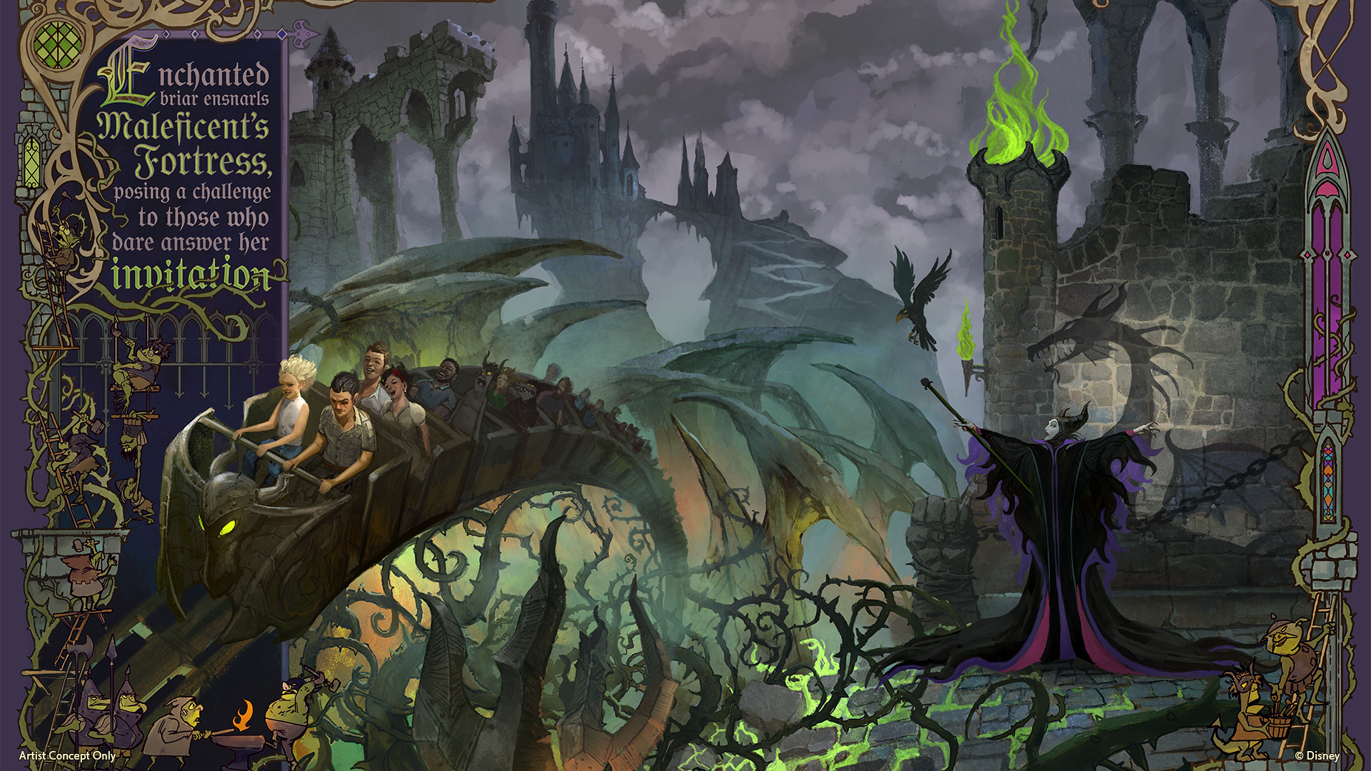 Maleficent_Villains Land_Roller Coaster