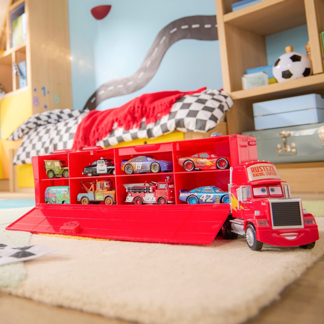 Mack Hauler Truck with Die-Cast Cars Set