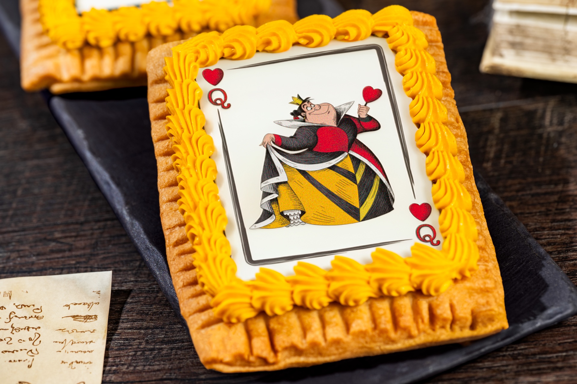 Queen of Hearts Tart with sour cherry pie filling (New) 
(Available during regular park hours only)   