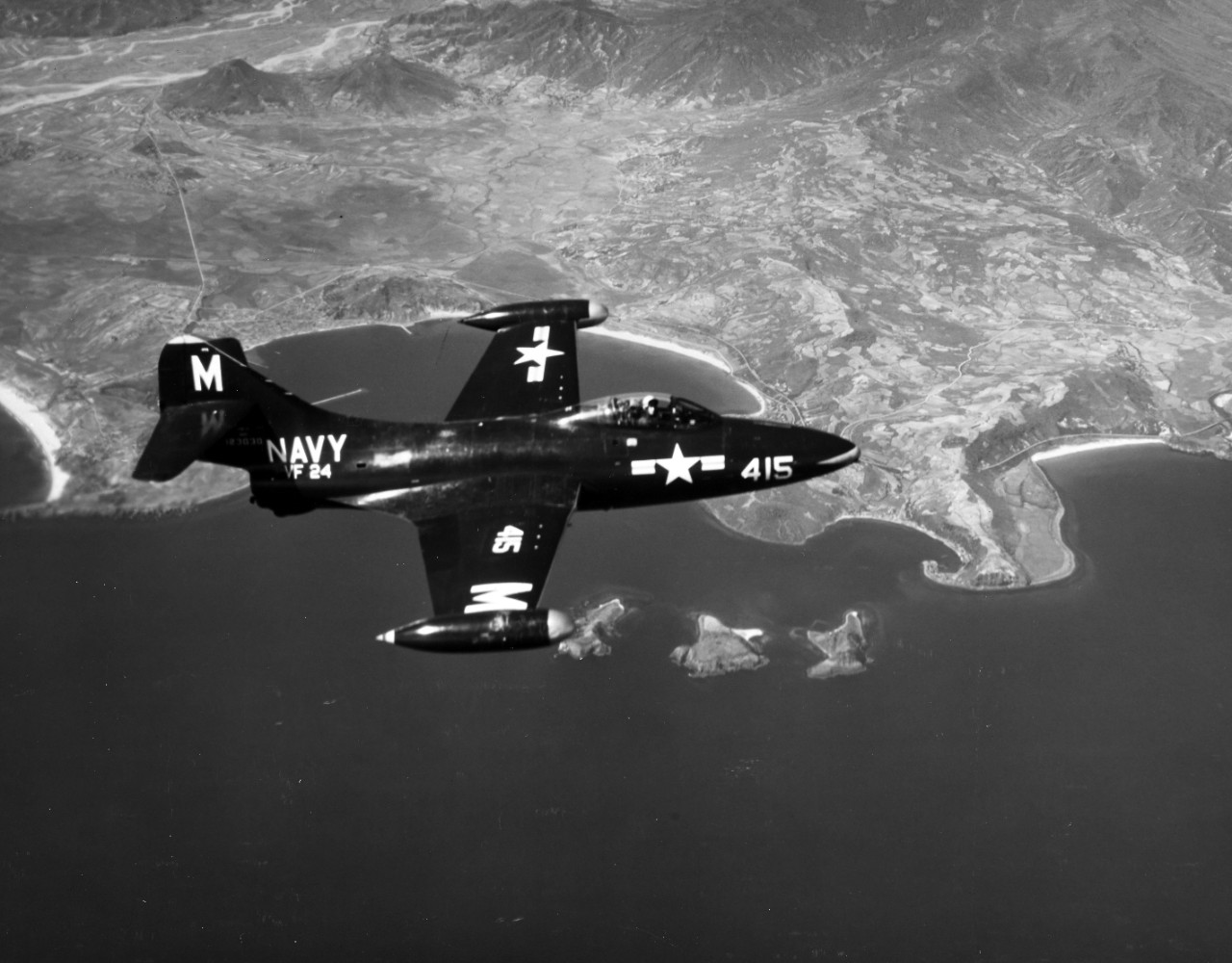 F9F-2 Panther over Korean waters in 1952