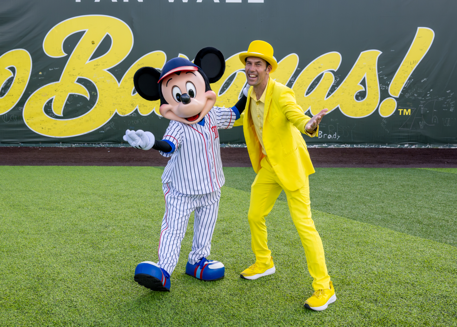 Jesse Cole and Mickey Mouse